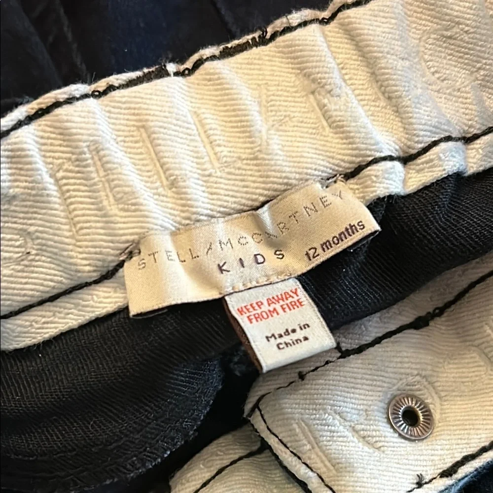 Stella McCartney Dark Navy Cotton Jeans with Stretch Toddler Size 12 Months - Picture 11 of 12